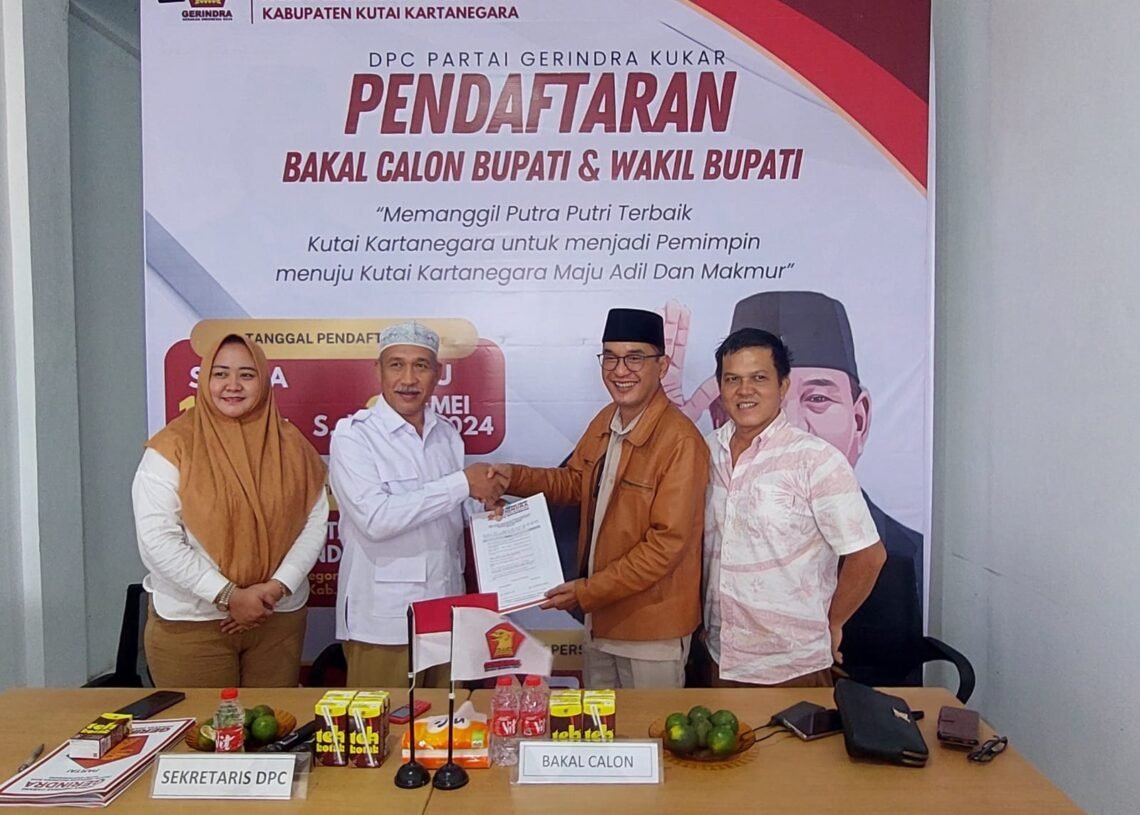 Tagline Adil-Makmur, Alif Turiadi Kembalikan Berkas Bacalon Bupati Ke Gerindra Kukar