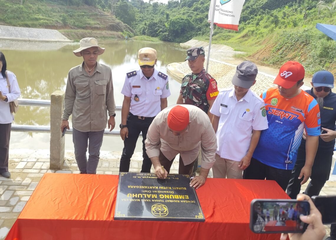 Bupati Kukar Resmikan Embung Maluhu, Dorong Pengembangan Pertanian dan Potensi Wisata Lokal