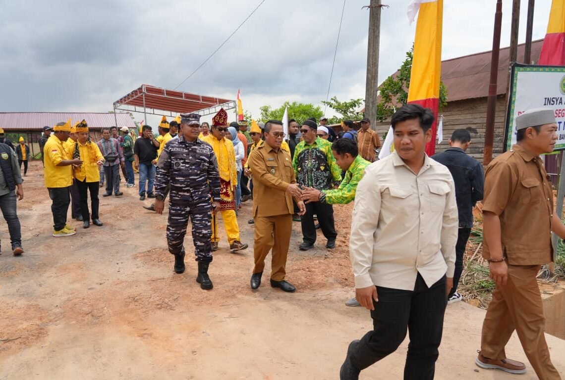 Peletakan Batu Pertama, Rumah Banjar Kutim Dirintis Jadi Simbol Budaya