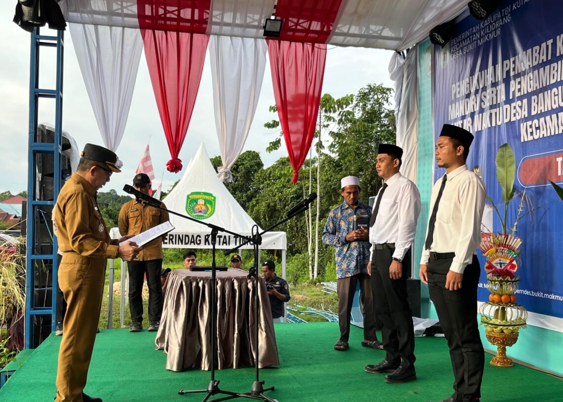 Sembulo Mandiri Resmi Miliki Pj Kepala Desa, Bupati Dorong Segera Jadi Desa Definitif