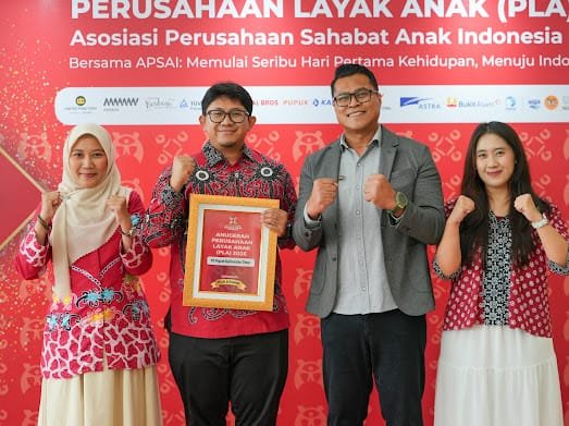 Pupuk Kaltim Raih Peringkat Utama Perusahaan Layak Anak 2025
