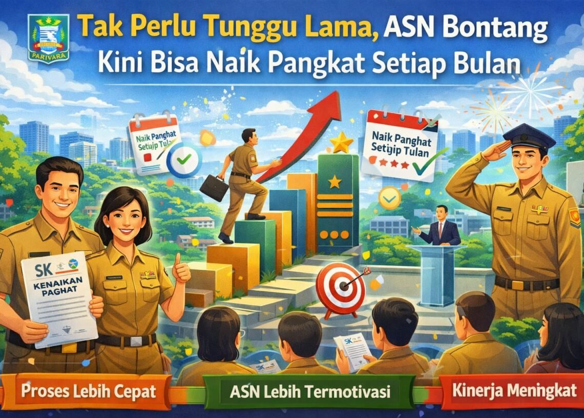 Tak Perlu Tunggu Lama, ASN Bontang Kini Bisa Naik Pangkat Setiap Bulan