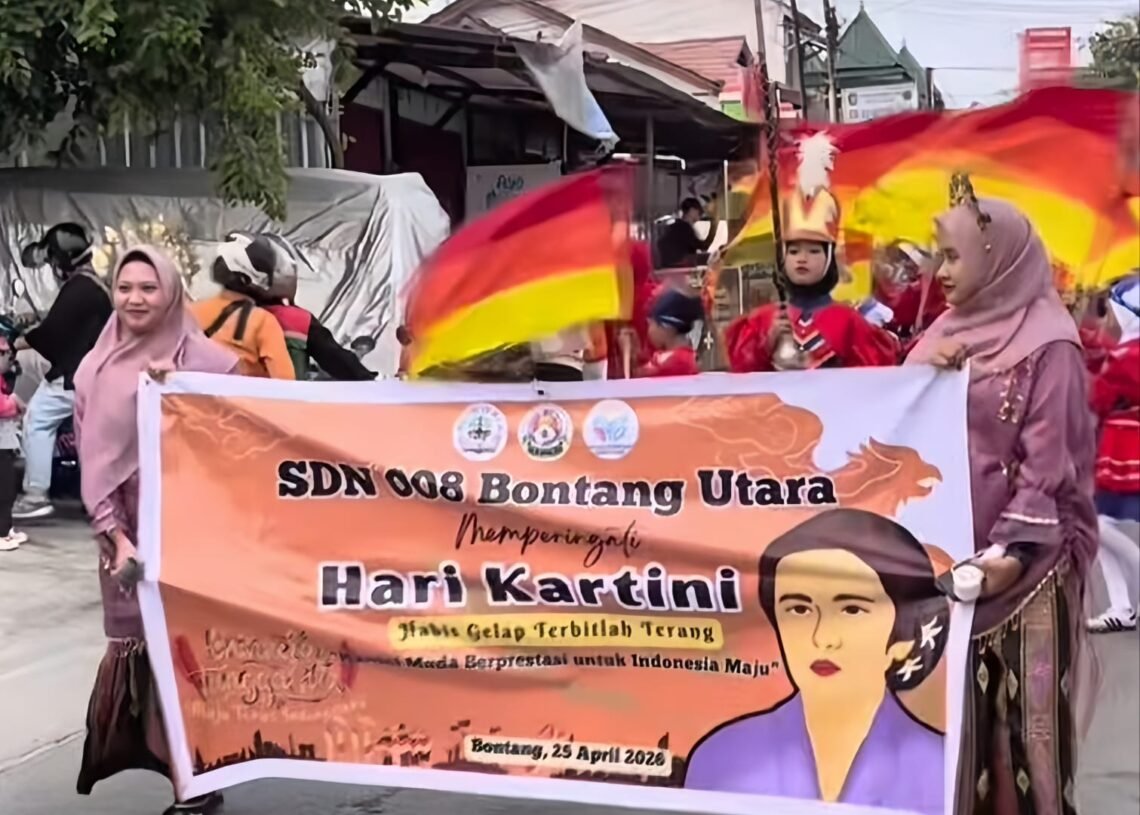 Marching Band SDN 008 Bontang Utara Tampil di Pawai Kartini, Latih Mental dan Kesiapan Event