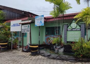 Penataan Sarana Dasar Sekolah Digenjot, SMPN 3 Bontang Kebagian Paving Halaman