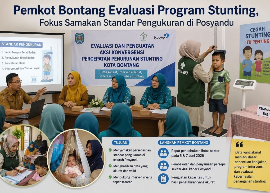 Pemkot Bontang Evaluasi Program Stunting, Fokus Samakan Standar Pengukuran di Posyandu