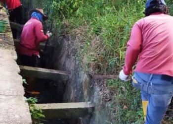 PUPR Bontang Gerak Cepat, Parit BSD Dinormalisasi Jalan S Parman Ditambal