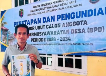 Ridwan Dapat Nomor Urut 3, Siap Perjuangkan Aspirasi Warga Sungai Pancang